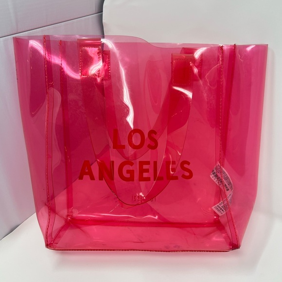 Pink Beach Tote Bag Summmer Vacation Travel Weekender Handbag Purse Tropical mom - Picture 17 of 17